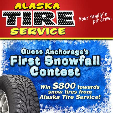 Alaska tire service - Alaska Tire Service is conveniently located in Anchorage, AK. We’re proud to serve all of Alaska. 88th Ave. 2330 East 88th Ave. Anchorage, AK 99507 (907) 344-6288. Mon-Fri: 8am - 5pm Sat: 9am - 5pm Sun: Closed. Schedule Service. Dimond Blvd. 1820 W Dimond Blvd Anchorage, AK 99515